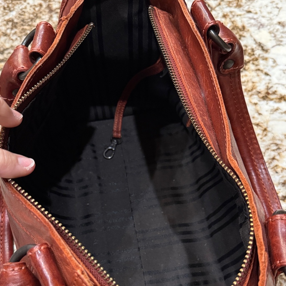FRYE MELISSA SATCHEL, Clay - Picture 6 of 12
